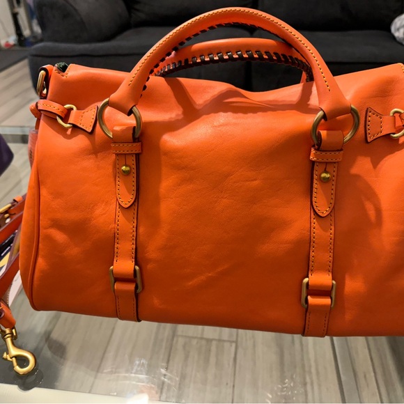 Dooney & Bourke Large Florentine Satchel Salmon - Picture 6 of 10